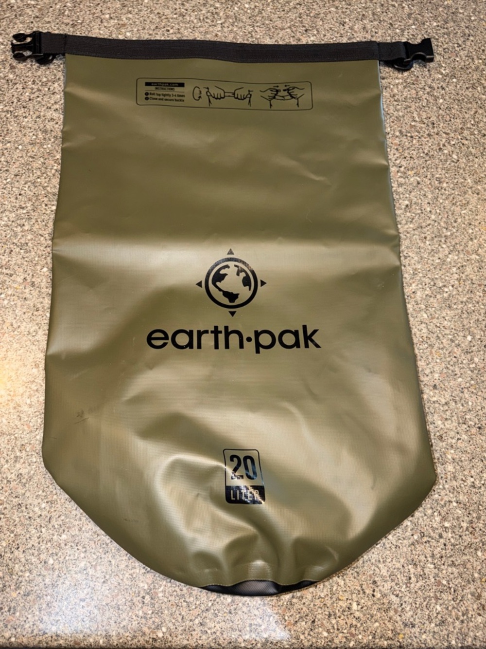Earth pak 20L Olive Green Dry Bag